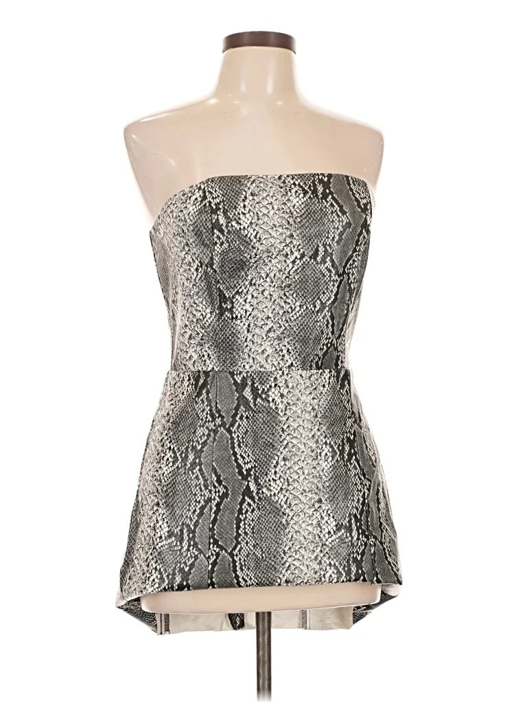 Sur La Cote Cocktail Dress: Silver Dresses - New - Size Large