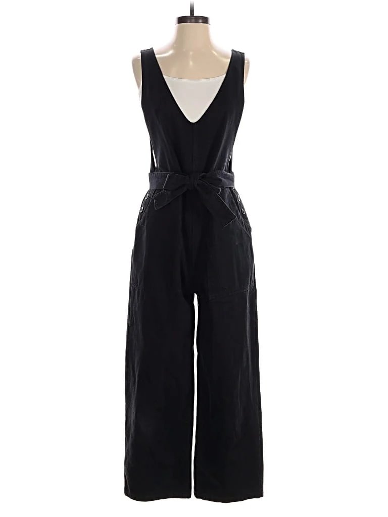 Alex Mill Jumpsuit: Black Solid Pattern Jumpsuits - Size Small