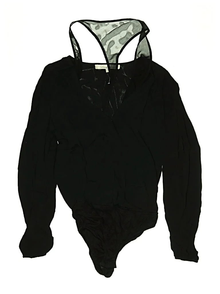 Lovers + Friends Bodysuit: Black Tops - Size Small