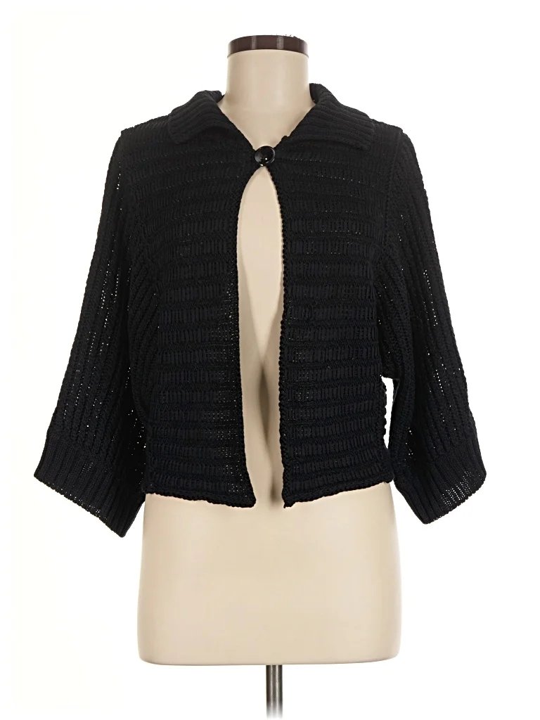 Max Mara Cardigan Sweater: Black Sweaters & Sweatshirts - Size Medium