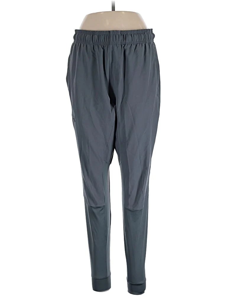 Under Armour Active Pants - High Rise: Gray Activewear - Size Large