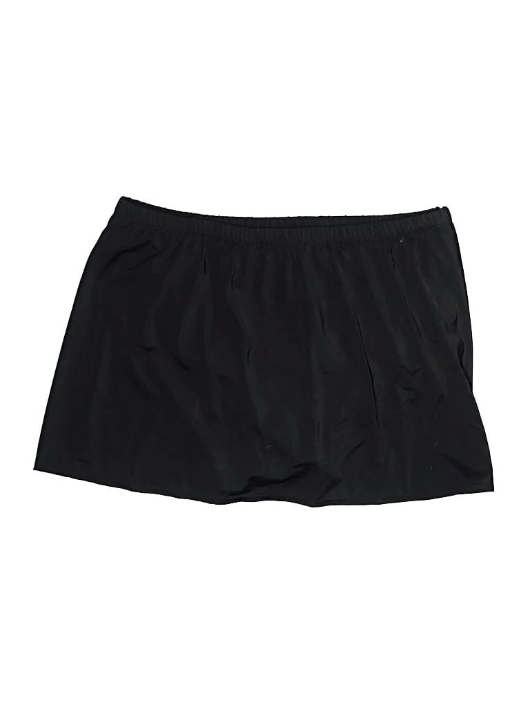Avenue Skort: Black Bottoms - Size 20 Plus