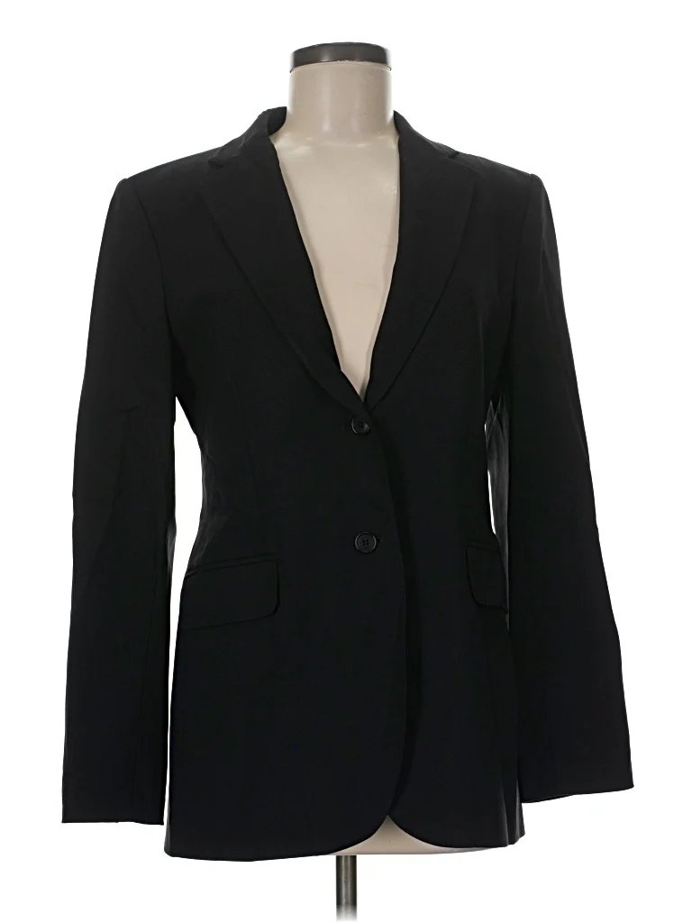 Brooks Brothers Wool Blazer Jacket: Black Jackets & Outerwear - Size 8