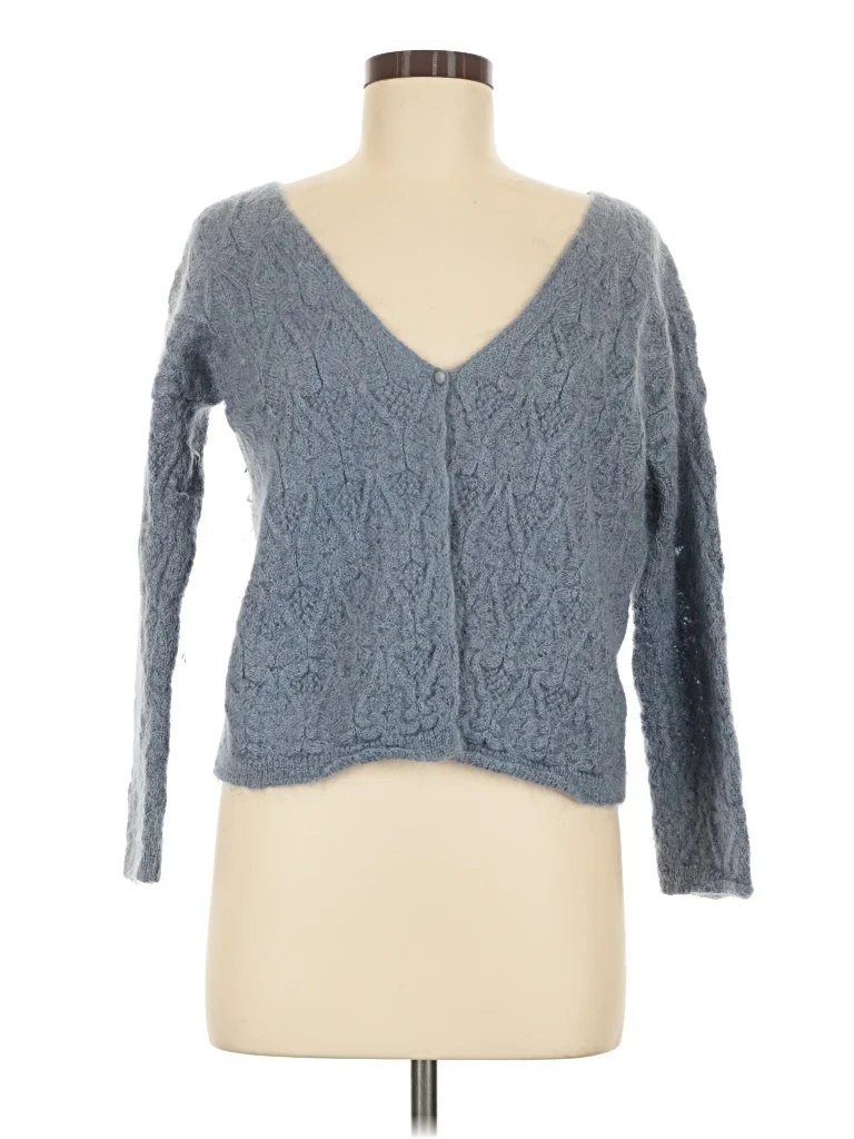 Gaala Cardigan Sweater: Gray Sweaters & Sweatshirts - Size Medium