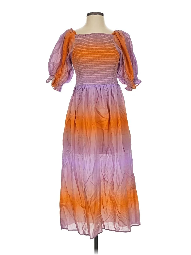 Jessie Zhao New York Casual Dress: Orange Dresses - New - Size X-Small