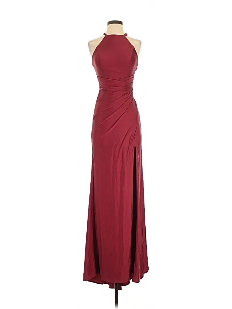 La Femme Cocktail Dress - Bridesmaid: Burgundy Dresses - Used - Size 2