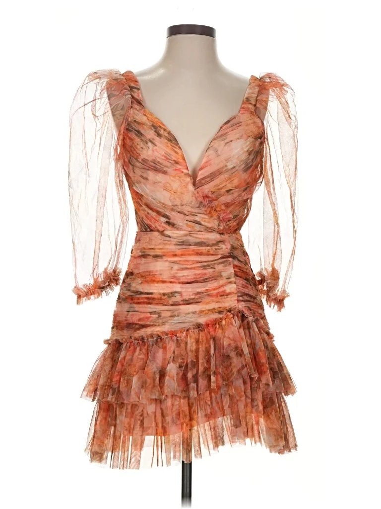 Bandit and the Babe Cocktail Dress: Orange Dresses - Used - Size Small