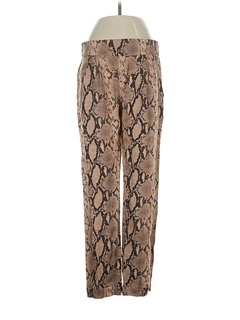 Enza Costa Linen Pants - Mid/Reg Rise: Brown Bottoms - Size Small