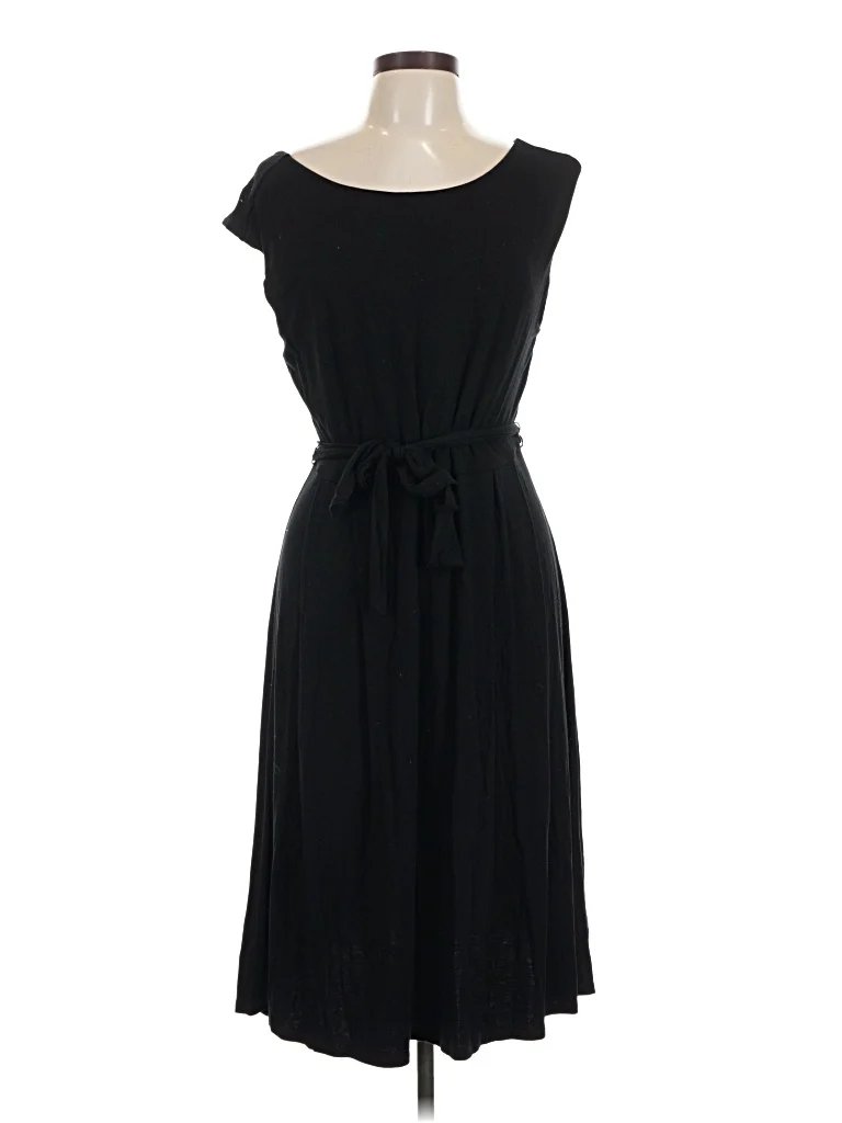 Boden Casual Dress: Black Solid Pattern Dresses - Size 12