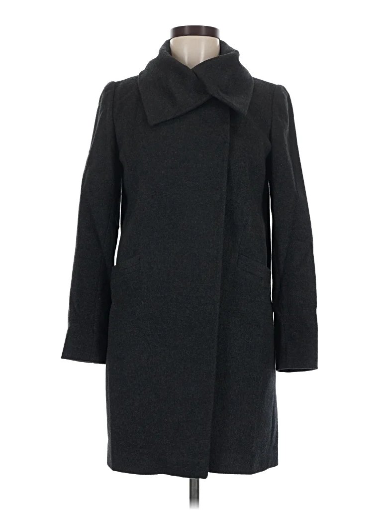 Lan Jaenicke Coat: Gray Jackets & Outerwear - Size Medium