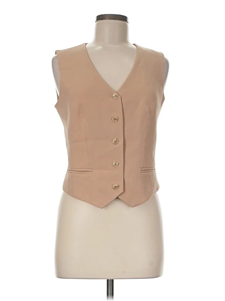 Gaala Sleeveless Blouse: Tan Tops - Size 38