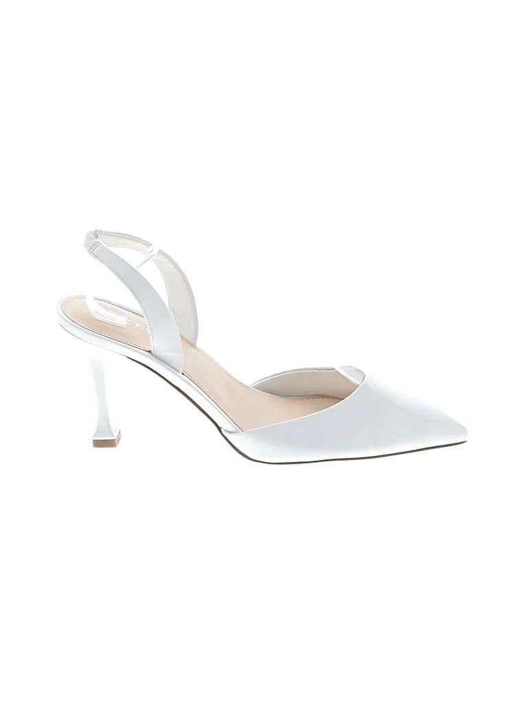 Marc Fisher Heels: White Shoes - Size 9