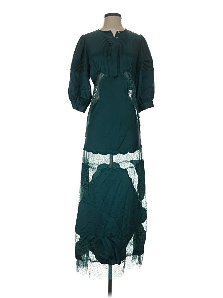 Cynthia Rowley Casual Dress: Teal Dresses - Used - Size 4