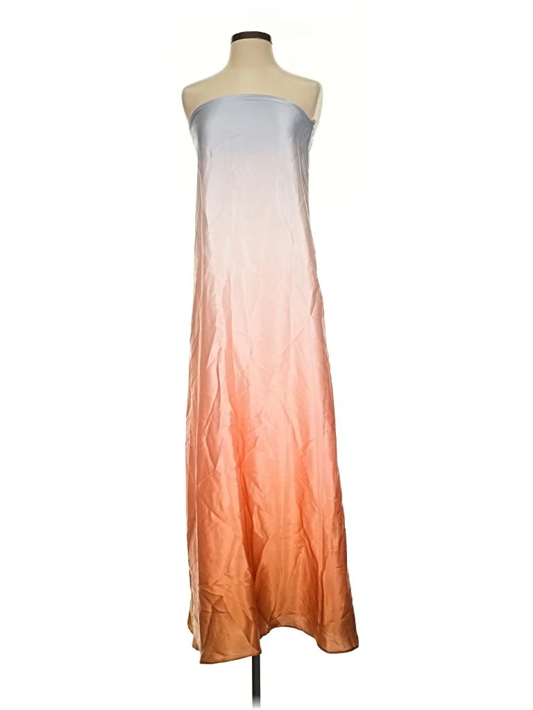 Sablyn Casual Dress - Slip dress: Orange Tie-dye Pattern Dresses - Used - Size X-Small