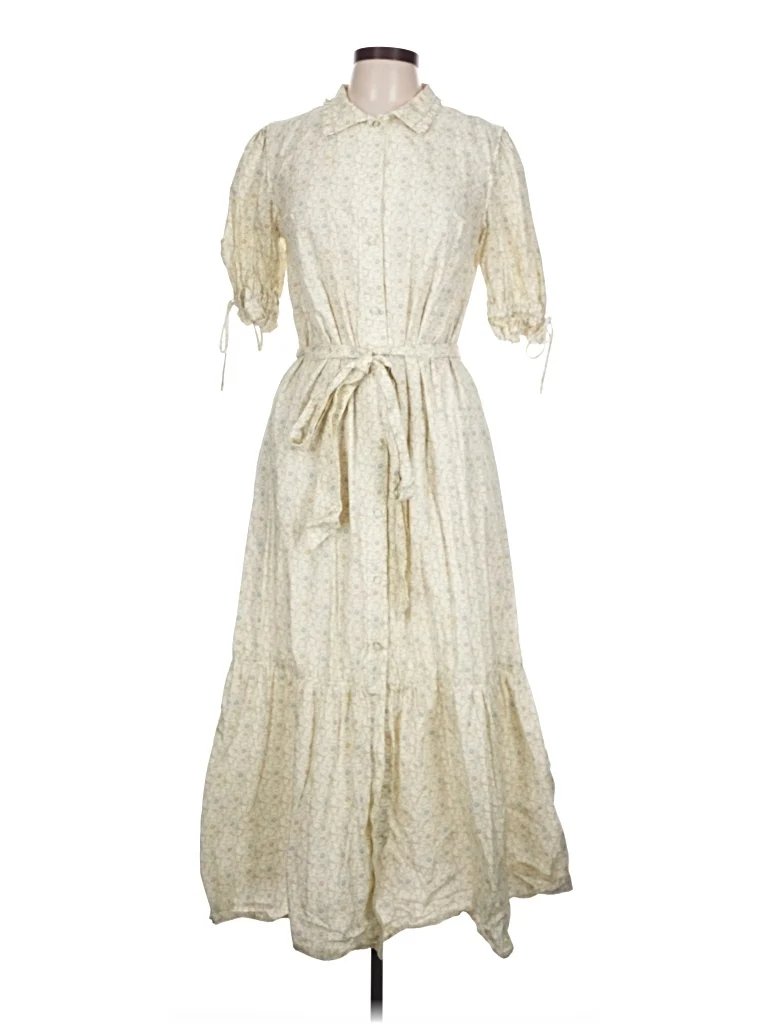 Parterre Casual Dress: Ivory Dresses - Used - Size Large
