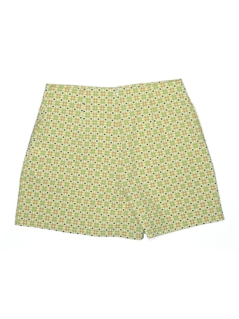 Byrdie Golf Social Wear Shorts: Yellow Print Pattern Bottoms - Size Medium
