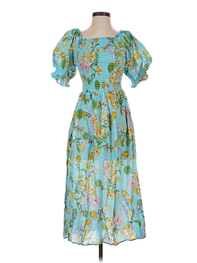 Jessie Zhao New York Casual Dress: Blue Dresses - New - Size Small