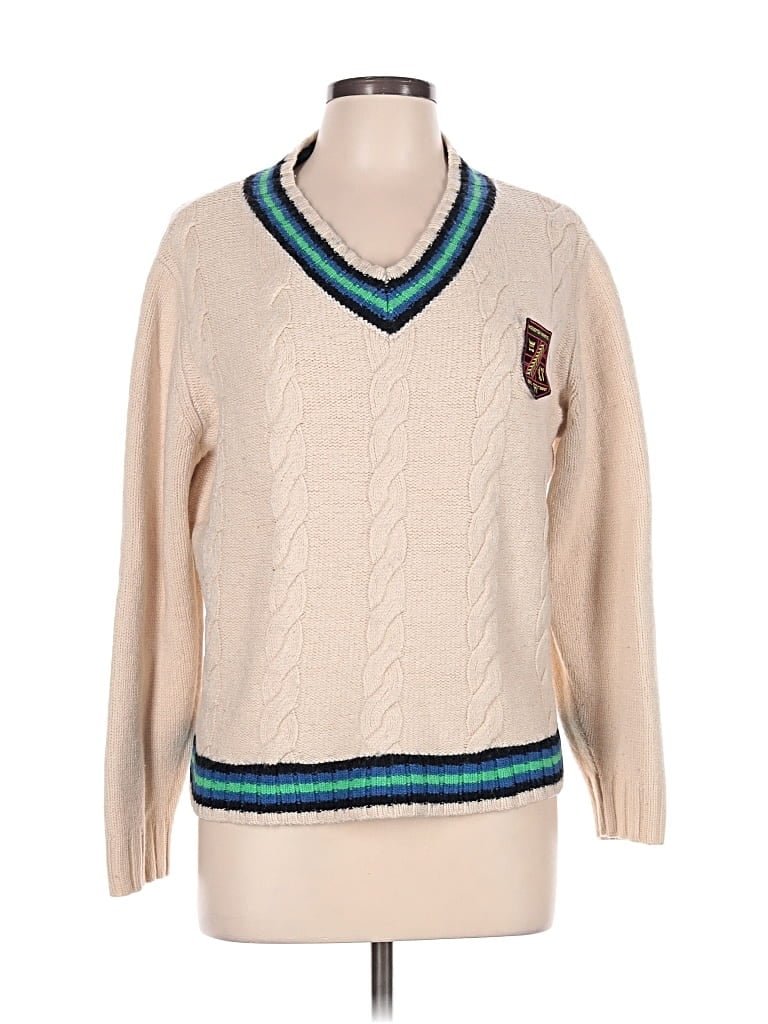 Target Pullover Sweater: Ivory Tops - Size Large