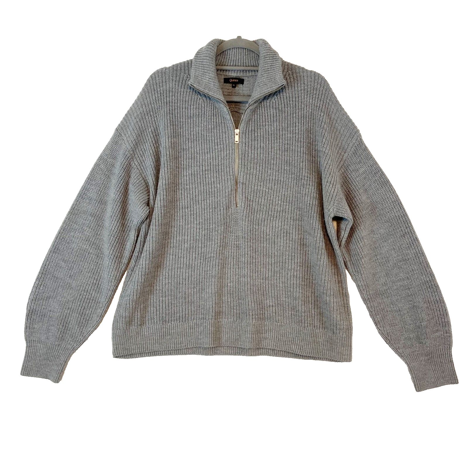 Quince Merino Wool Knit Sweater Women's Xl Gray Capsule Quiet Luxury Minimalist