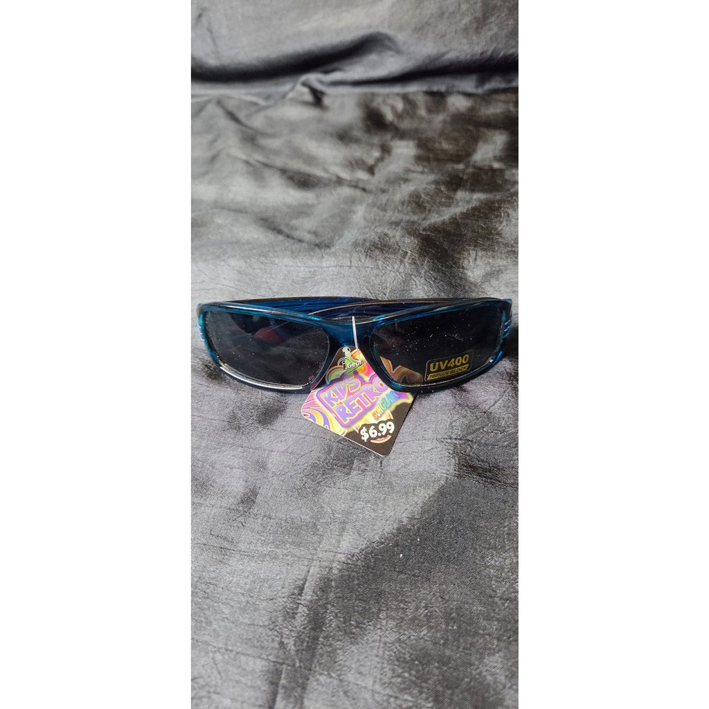 Kids Retro Sunglasses Blue Uv400