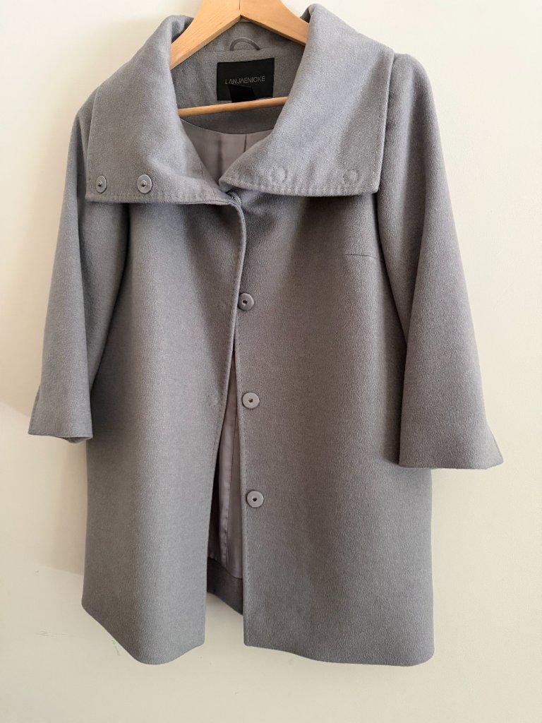 Cashmere Coat From Lan Jaenicke - Heather Grey