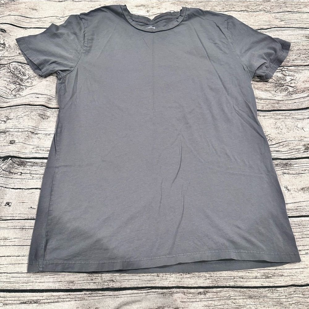 Meundies Men's Slate Gray V-Neck Tee; 100% Cotton; Size Medium