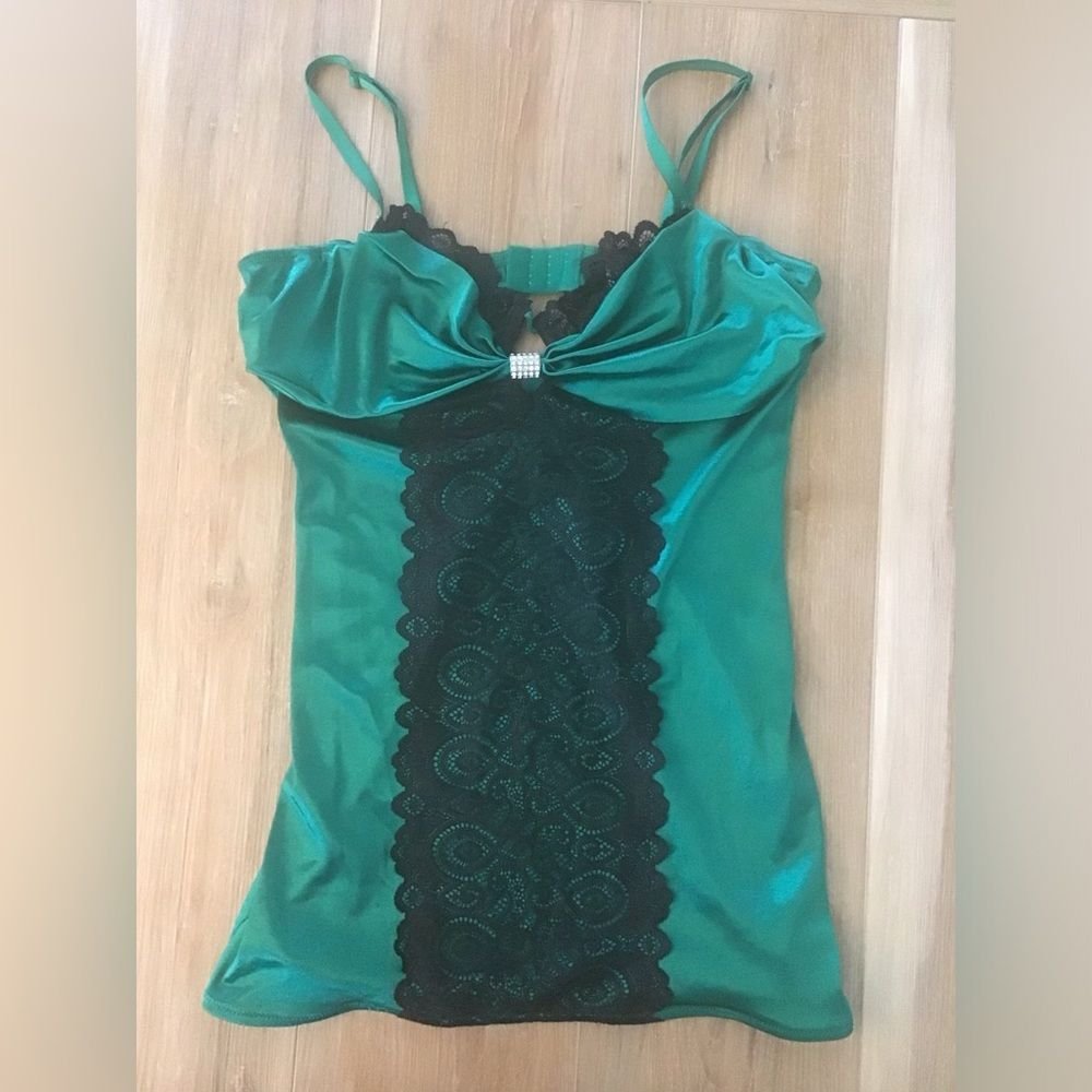 Dreamgirl Satin/Lace Cami L