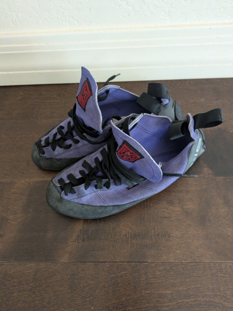 5.10 Five Ten Vantage Climbing Shoes Stealth C4 Purple Lace-Up Eu 42 Rock Climbi