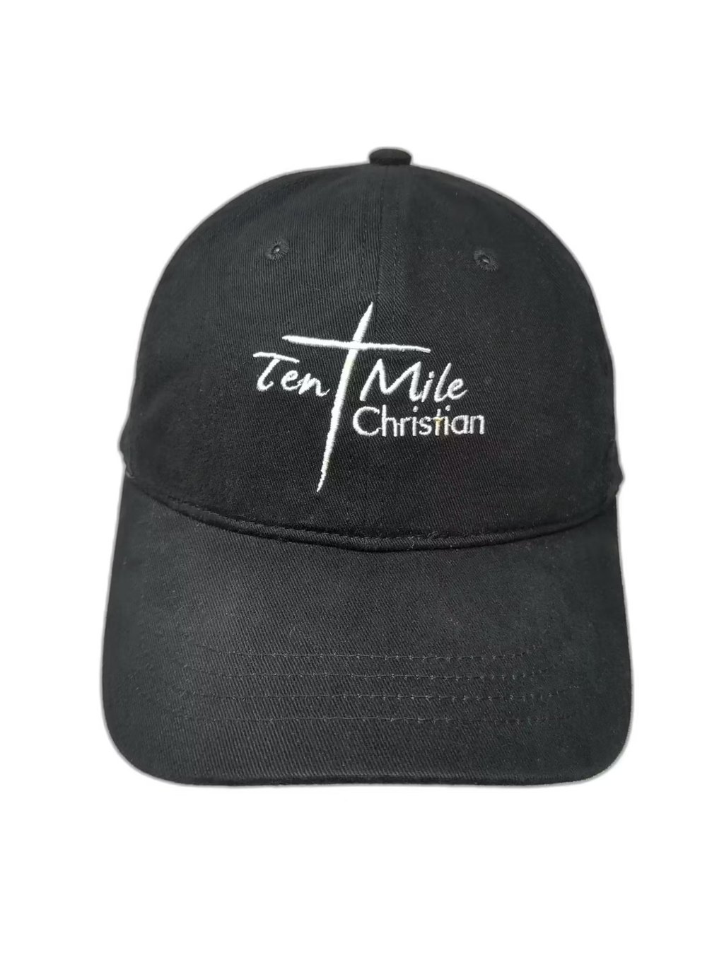 Big Accessories Ten Mile Christian Baseball Cap Black One Size Adjustable Hat