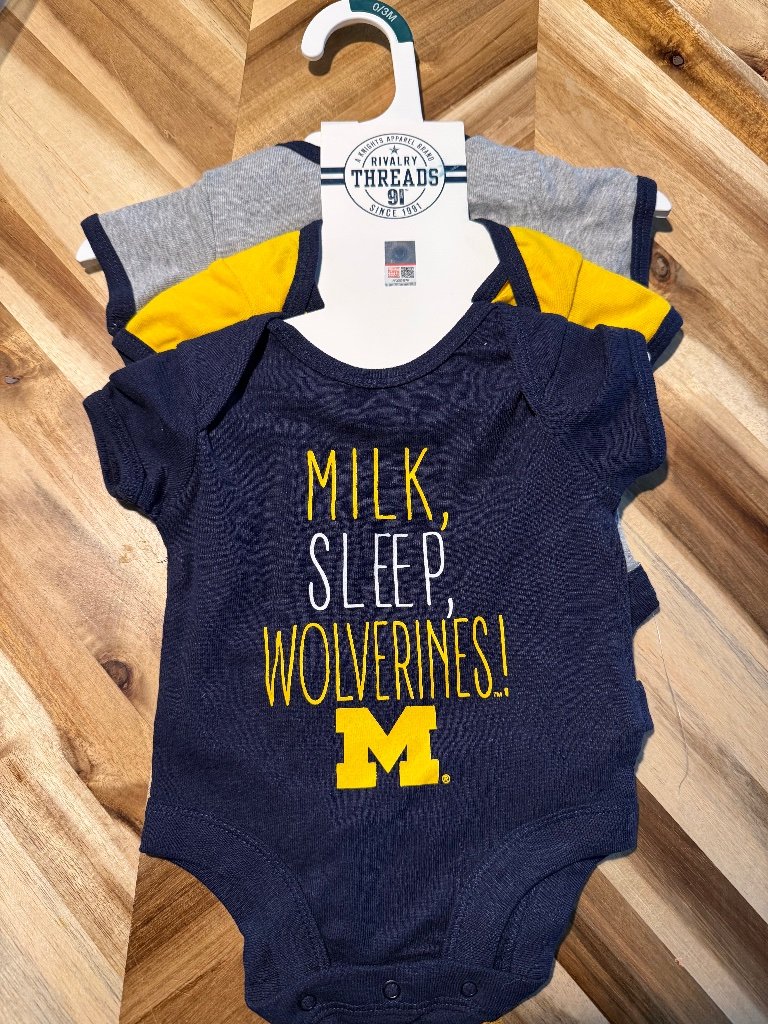 University Of Michigan 3 Pack Baby
