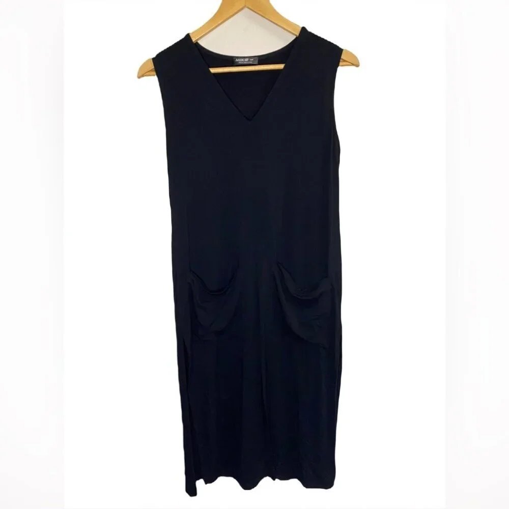 Miik Made In Canada Black Slit Dress