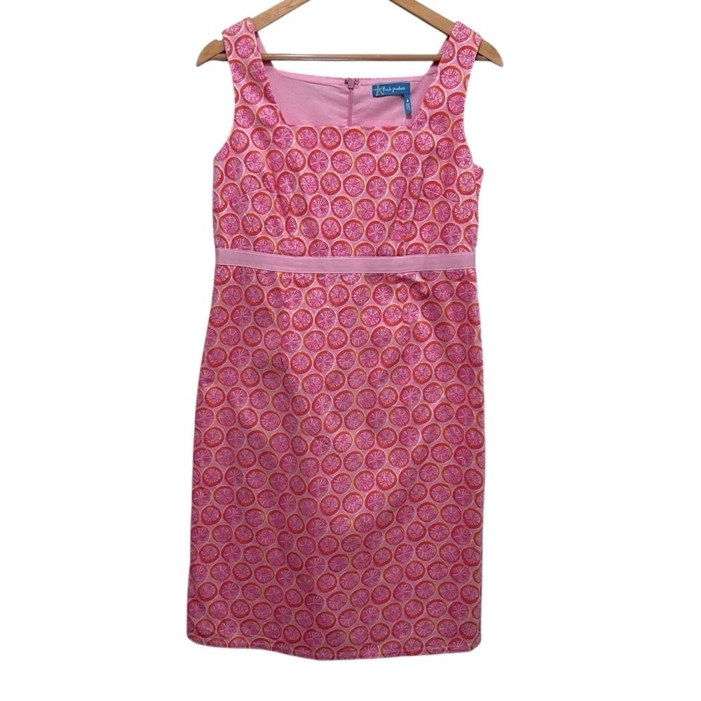 Fresh Produce Nwt Citrus Print Sleeveless Dress Pink Size 4