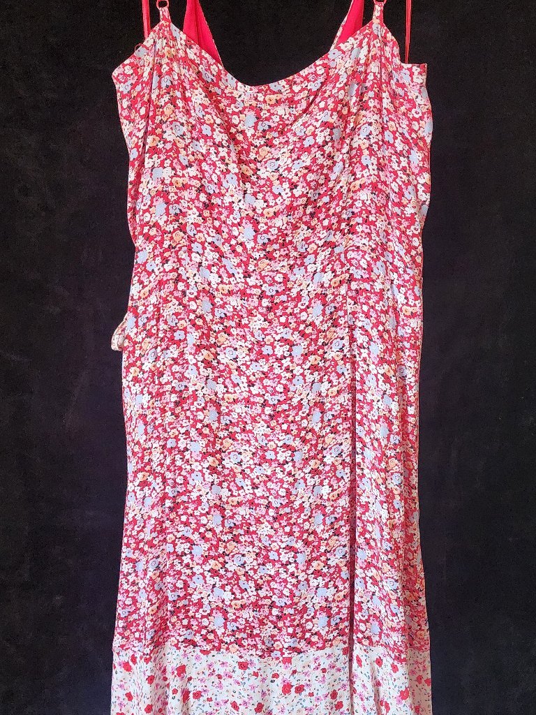 Skies Are Blue Floral Wrap Midi Dress Nwt Boutique Dress