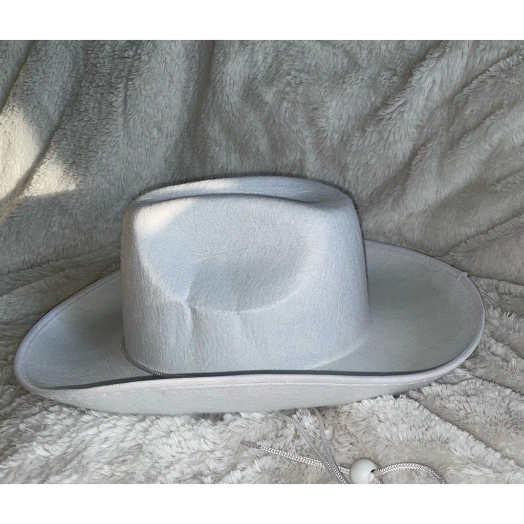 Premium Felt Cowboy Hats Stylish Durable Country Western Hats Rodeo Hats White