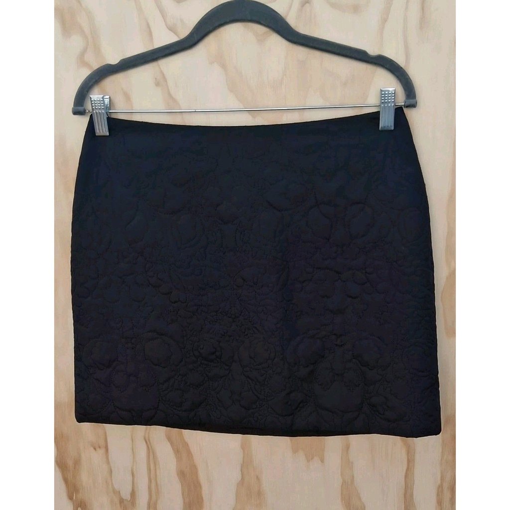 Vintage 90s Impuls Quilted Mini Skirt Grunge Minimalist Size M Indie Rocker