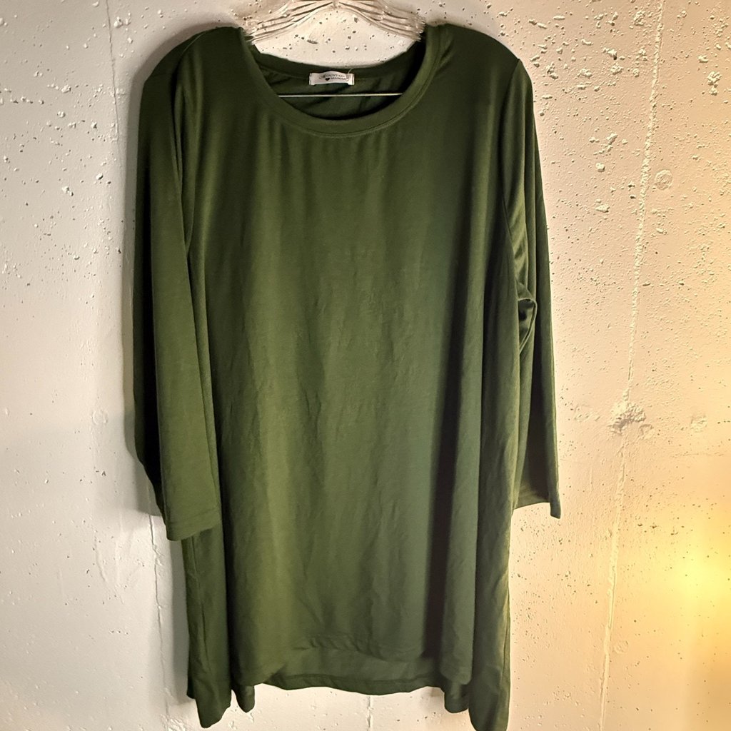 Mountain Mamas Womens Essential Tunic Clover Green Xxl Nwt
