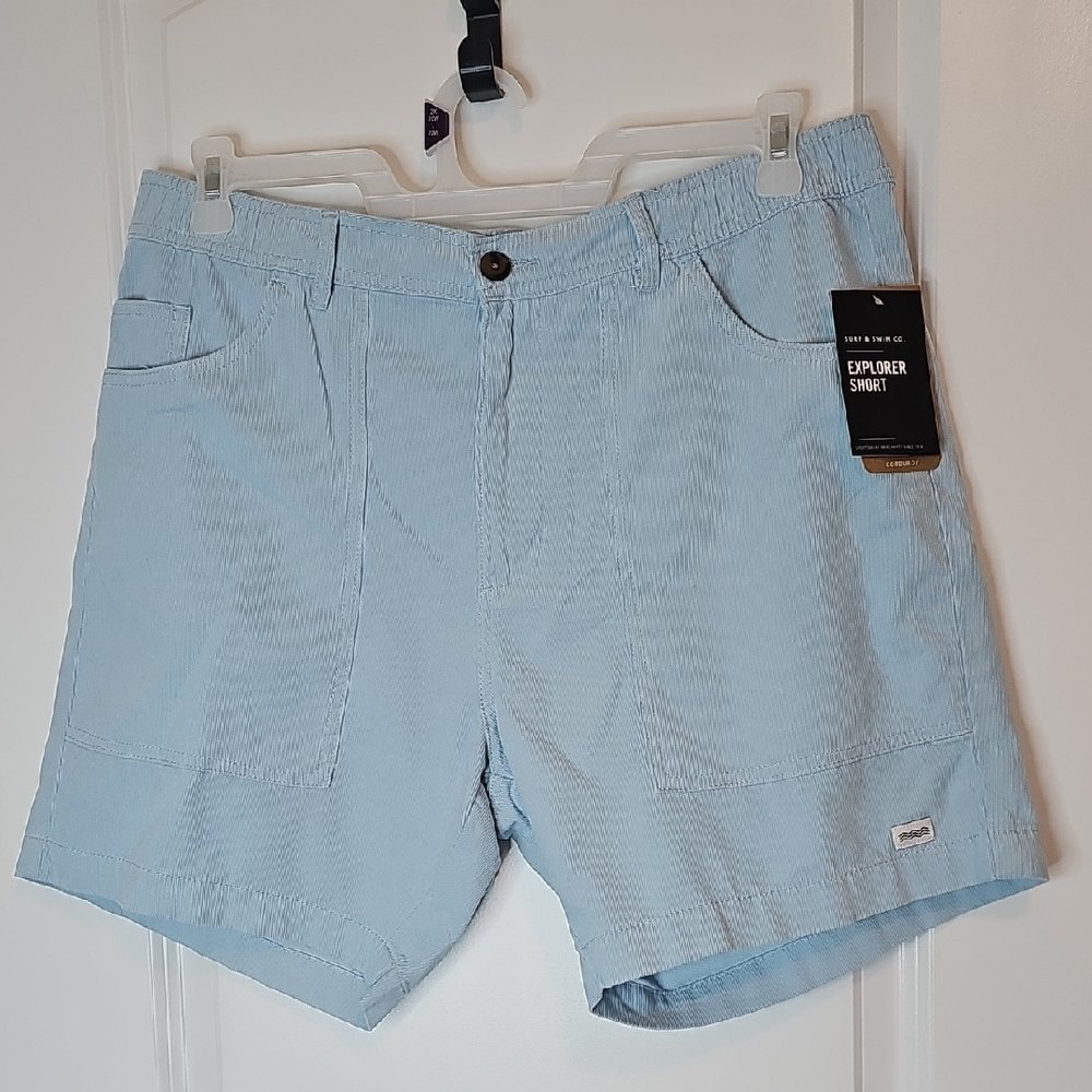 Men's Sky Blue Cargo Shorts