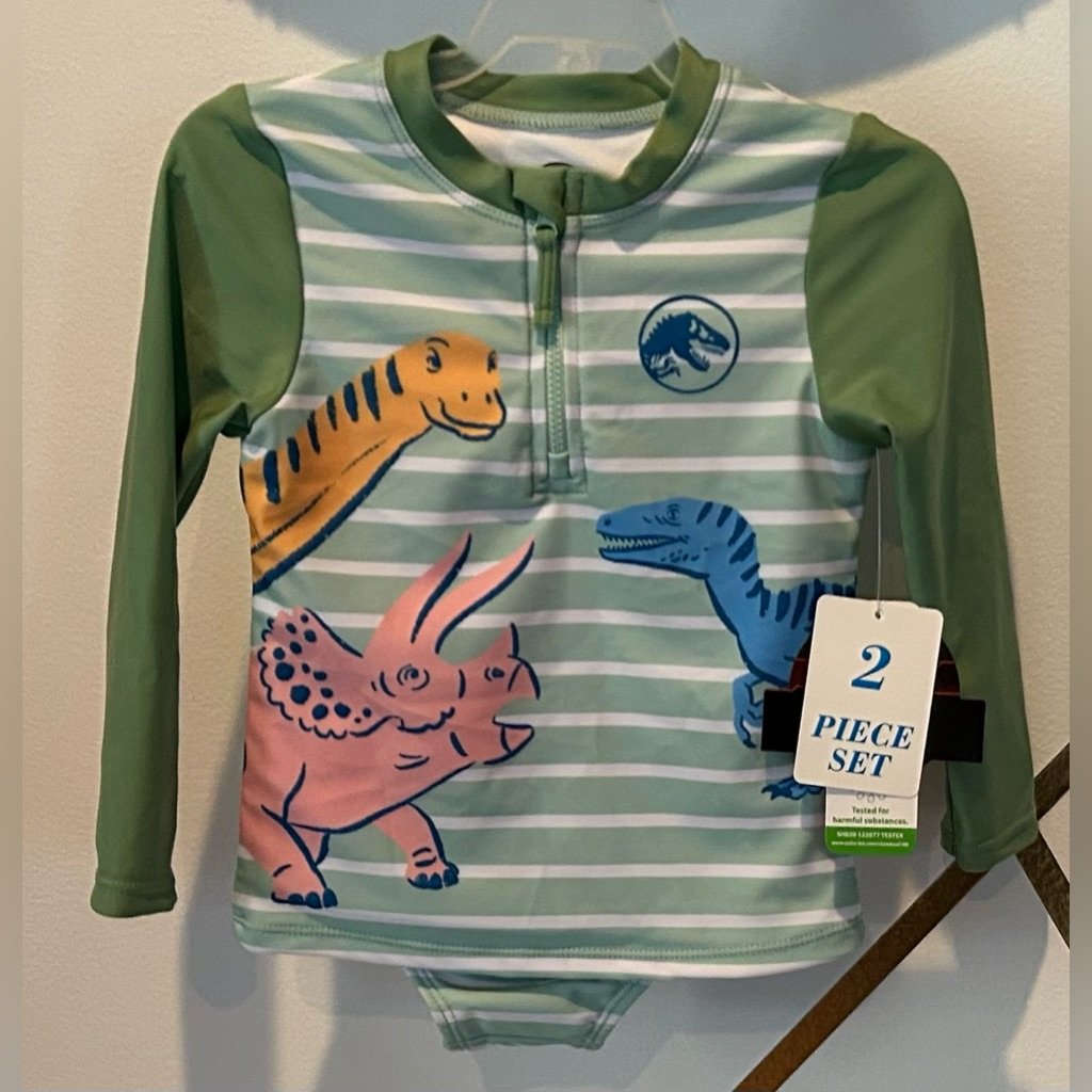 Jurassic World Girls 2pc Swim Set 2t Nwt