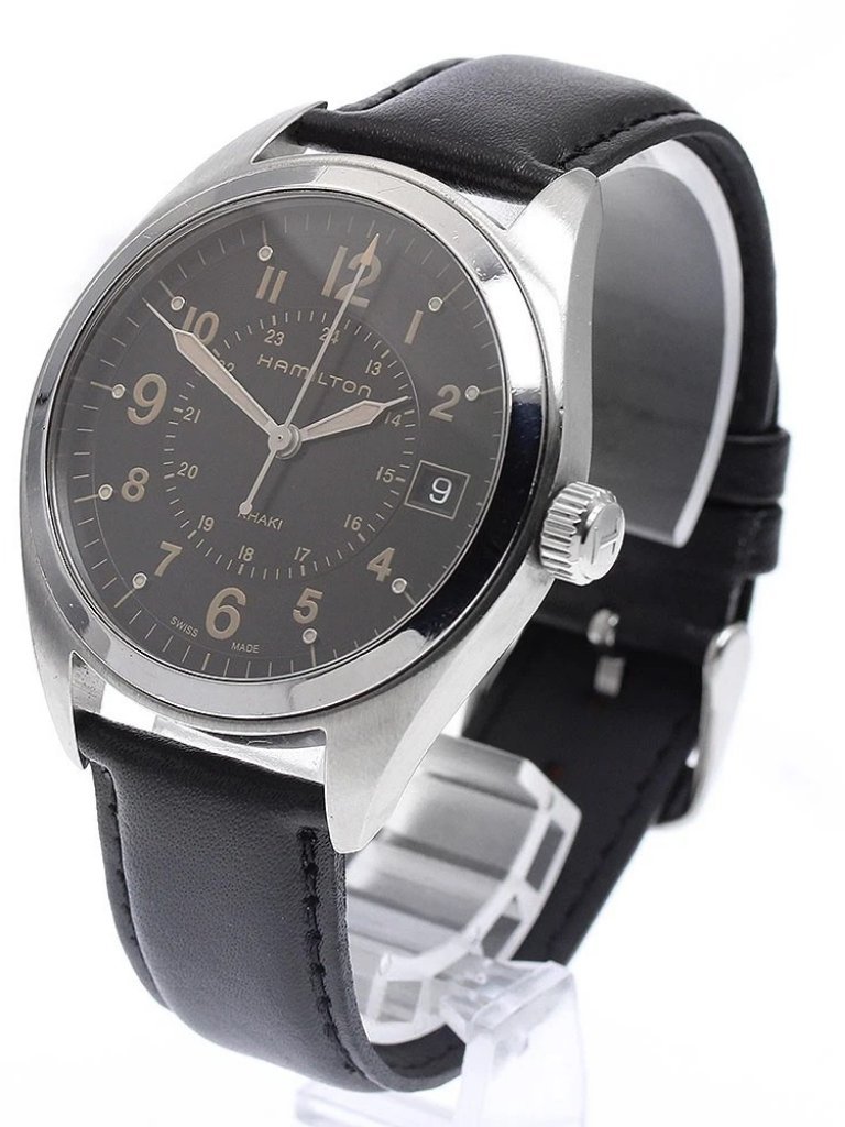 Hamilton Khaki Field H685510 Date Black Dial Quartz Men's Watch_922774