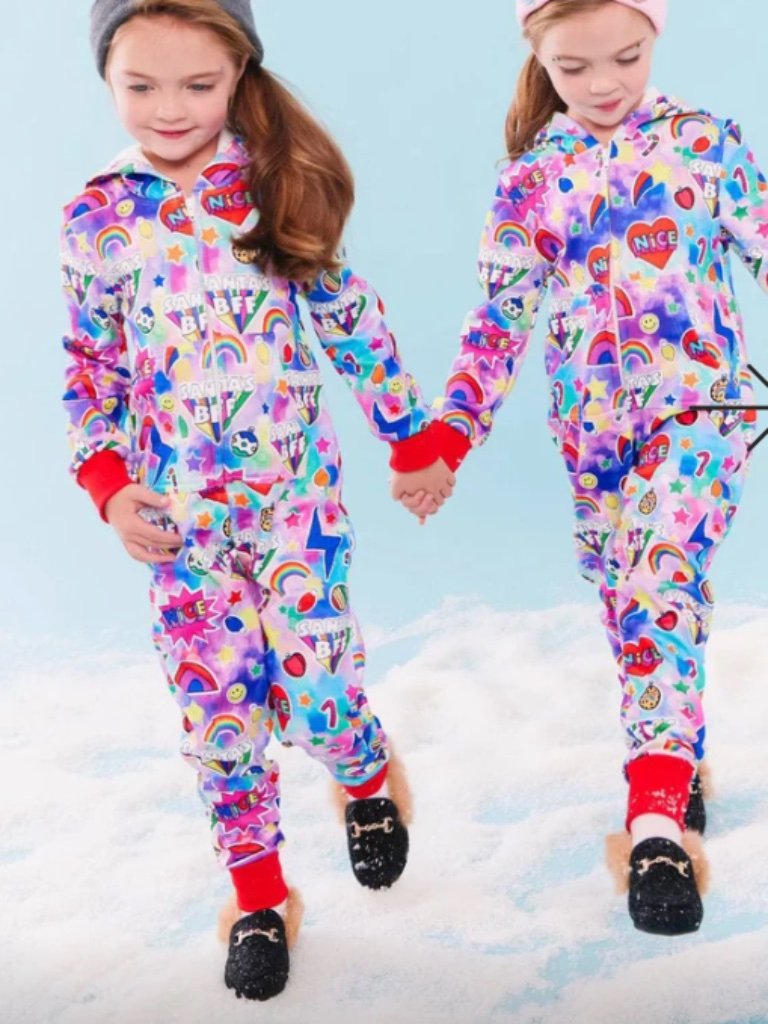 Nwt Lola & The Boys Santa’s Bff Holiday Onesie L