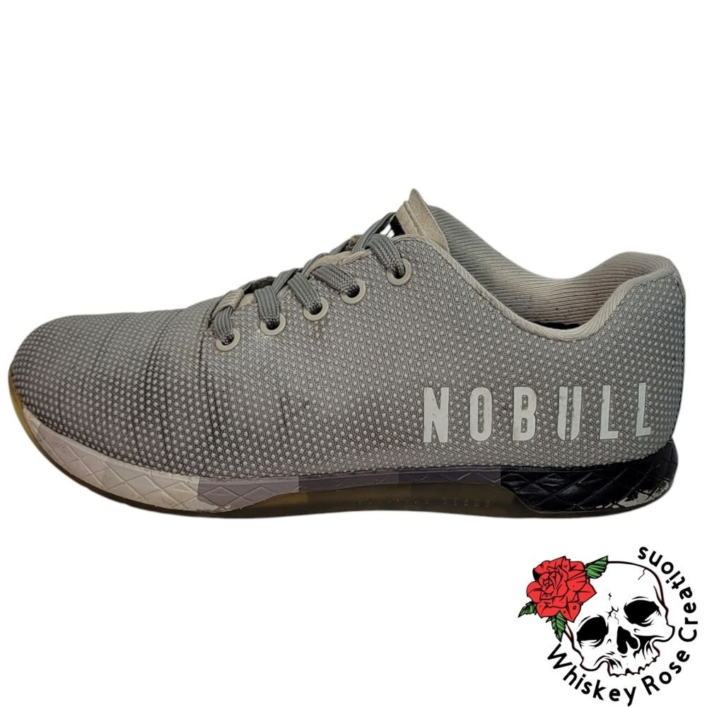 Nobull Superfabric Gray Unisex Trainer Shoes Size Women's 8.5 / Men's 7