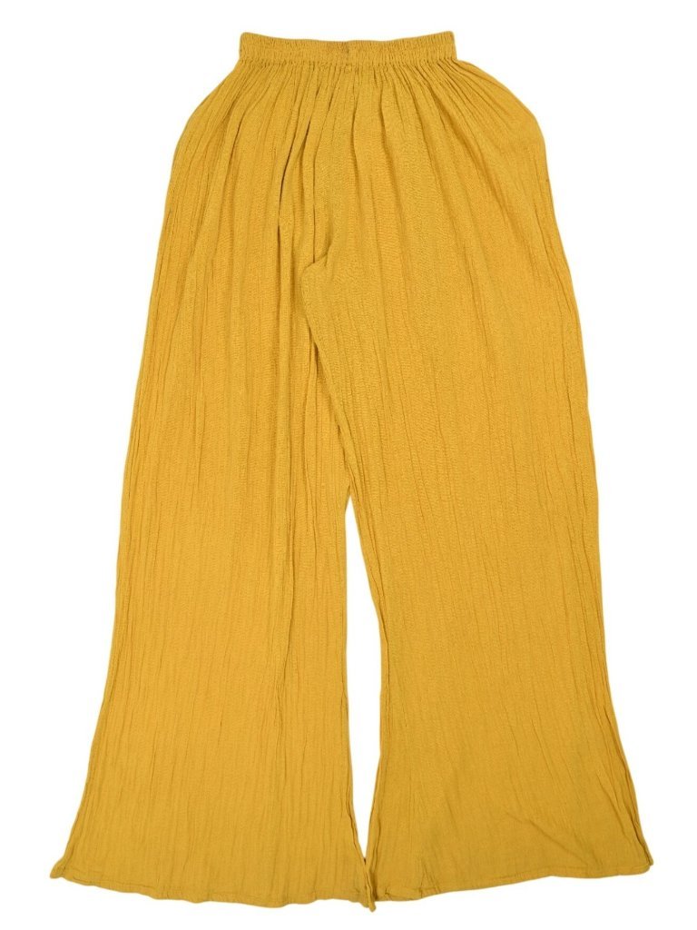Savannah Morrow Wide Leg Pants In Saffron Yellow