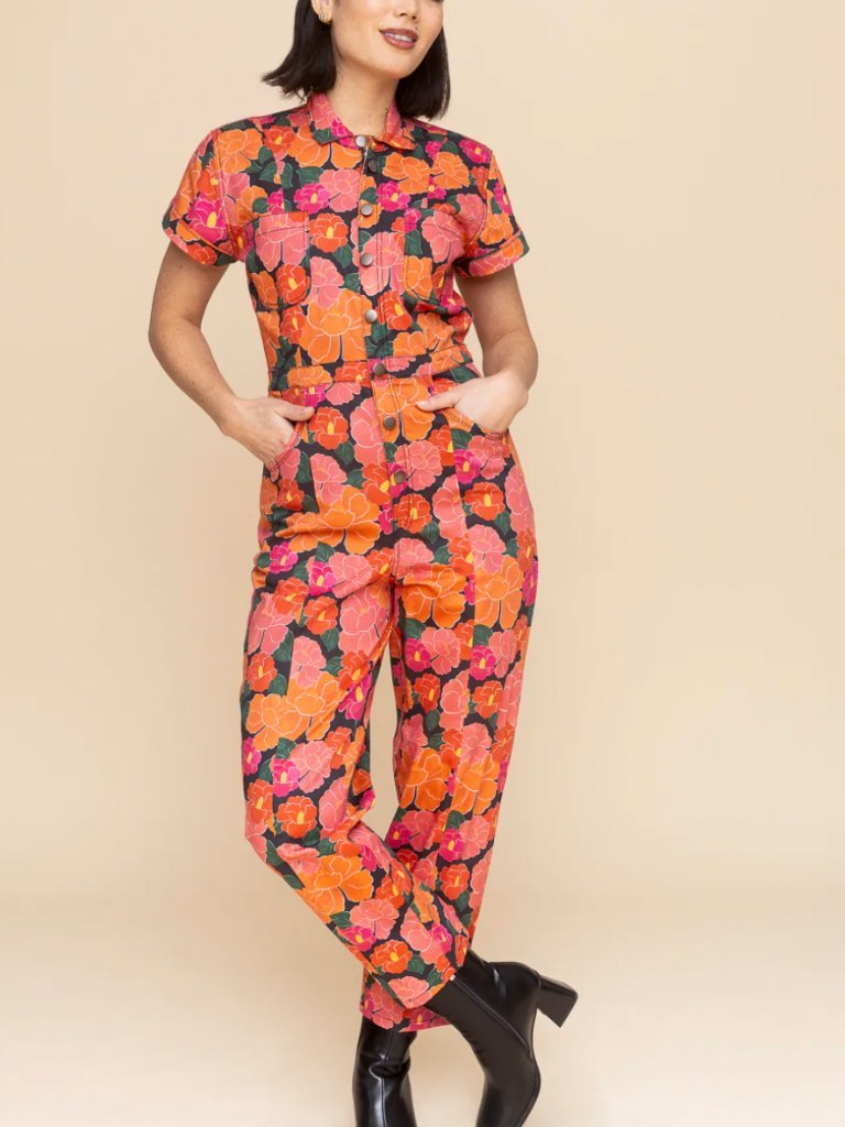 Classic Jumpsuit In Ruby - Mixed - Xs - Sold Out Online