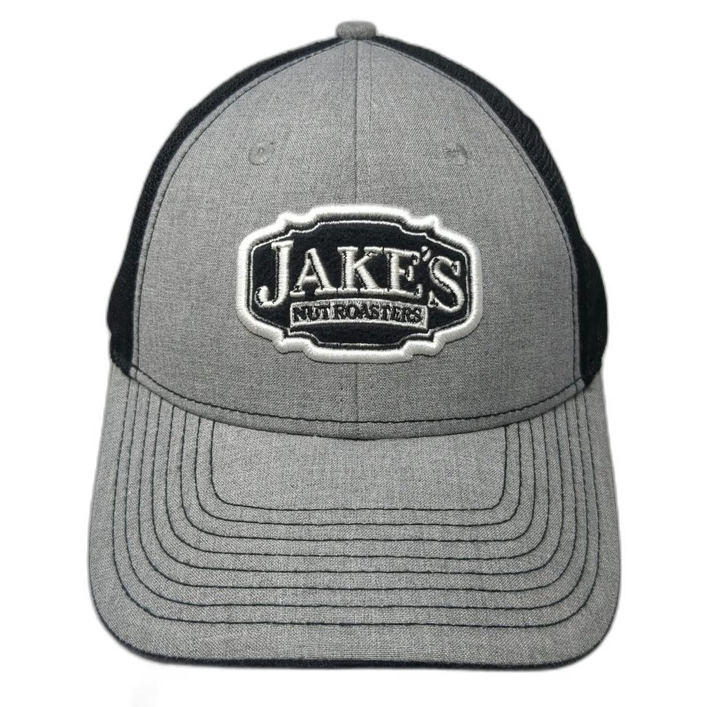 The Hat Source Trucker Hat Gray One Size Jake's Nut Roasters Mesh Back Hat