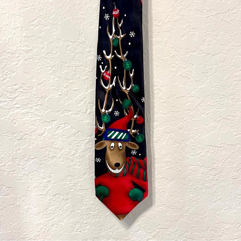 Hallmark | Nwot Reindeer Men's Silk Tie