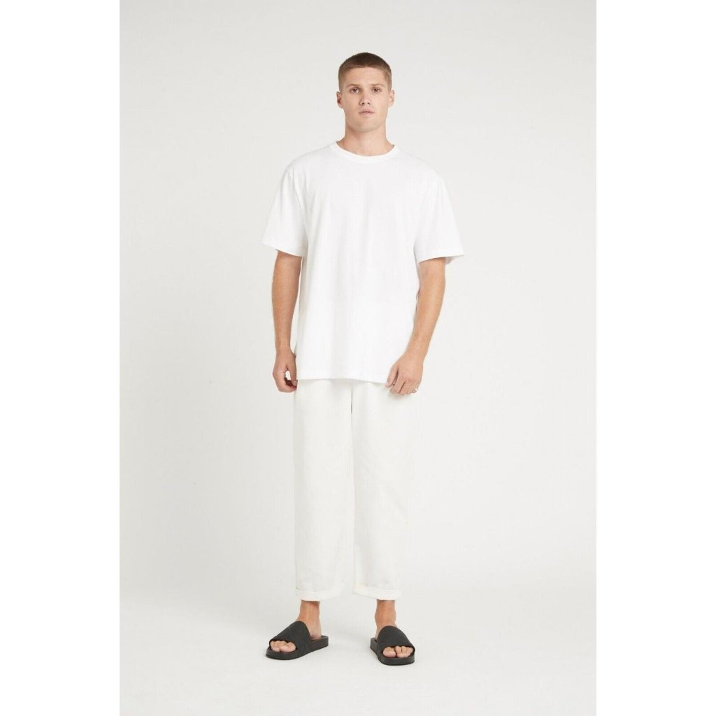 Sir The Label Men's White Ivory Mikkah Pant Pleated Fit Pants, Size 32, Nwt!