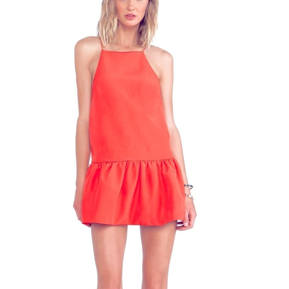 Finders Keepers Mini Dress Strange Fire Scarlett Red Medium