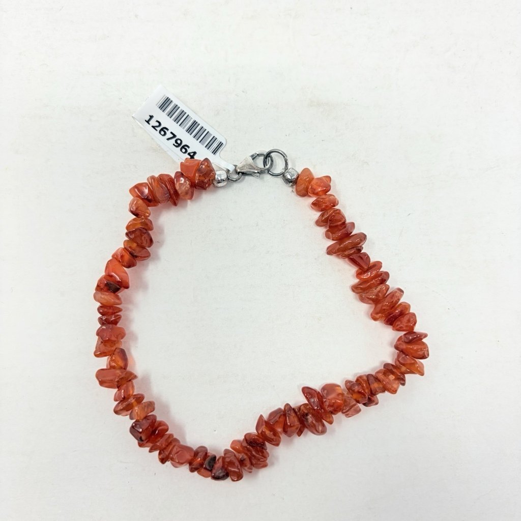 Shop Lc Carnelian Bracelet In Platinum Overlay Sterling Silver Nickel Free 9in