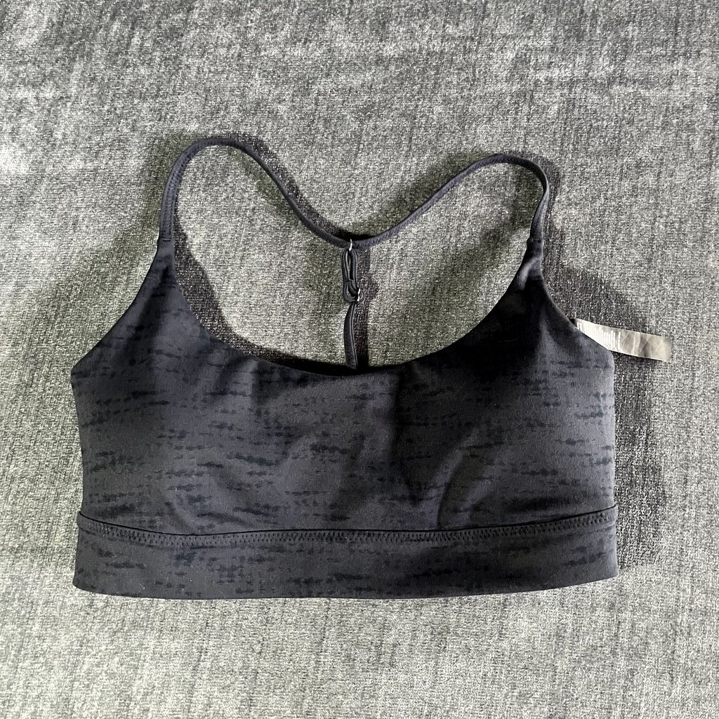 Vuori Allthefeels Bra Navy Blue Sports Bra Womens Space Dye Size S Vw1026