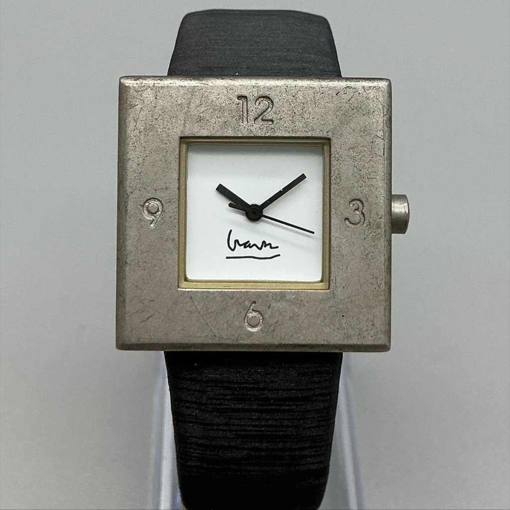 Projects Michael Graves Womens Watch 30mm Square Dial Silver Tone New Battery